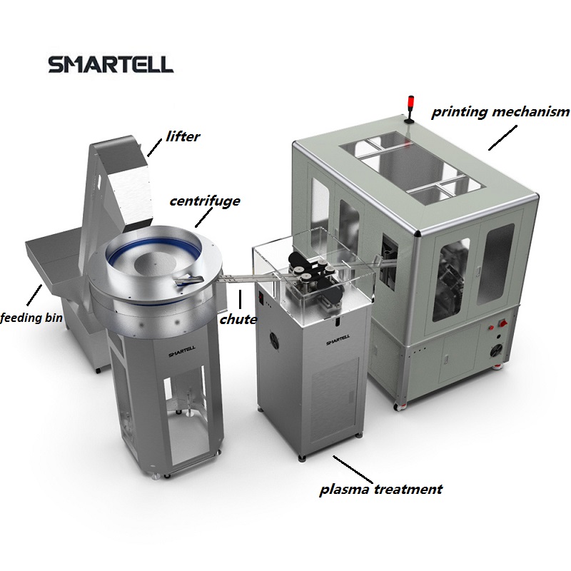 Machine d'impression de baril de seringue de nouvelle génération de traitement au plasma