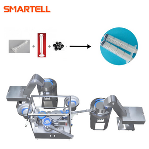 Chaîne d'assemblage de seringues à haute efficacité : intégration de baril, de piston et de joint