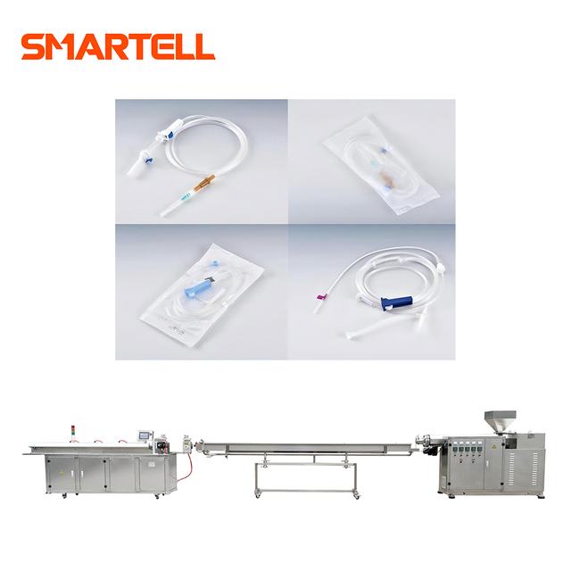 Jauge de diamètre laser en option pour machine d'extrusion et de découpe de tubes en PVC modèle standard