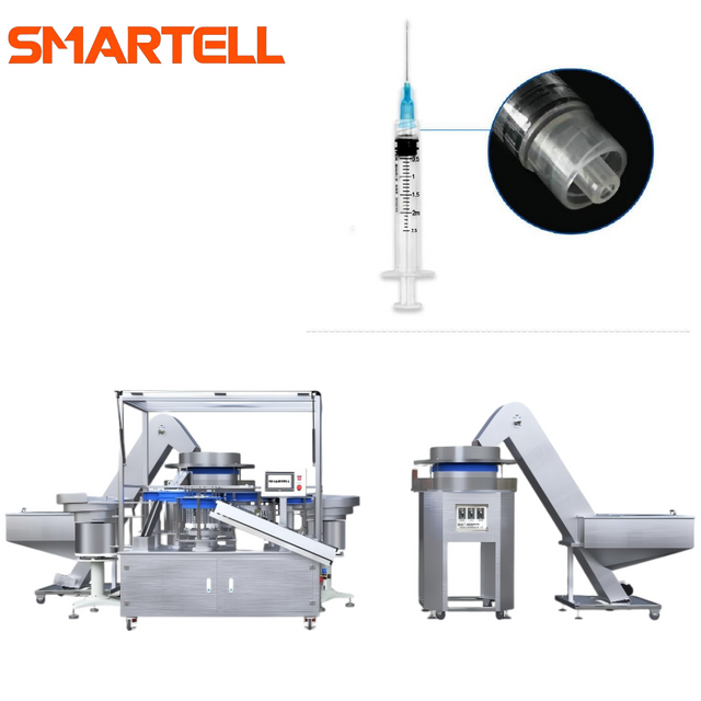 Chaîne de production automatique de machine d'assemblage de seringue jetable Luer Lock de qualité médicale, garantie de 1 an