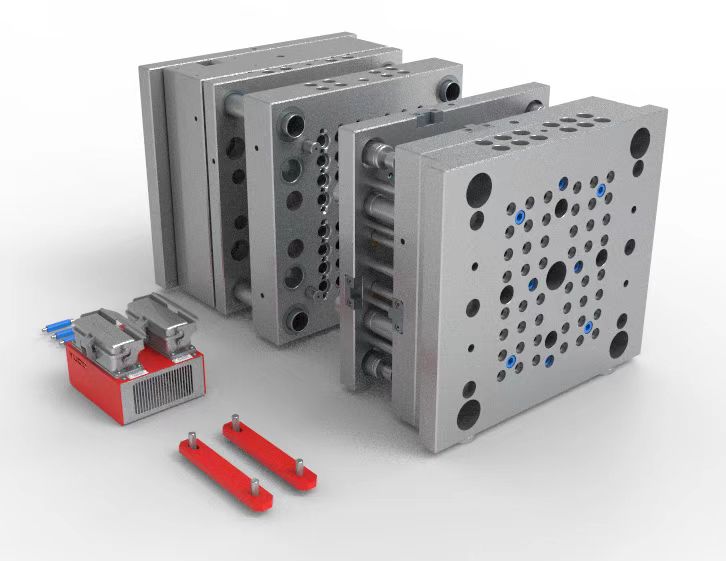 Machine d'extrudage de tubes PVC