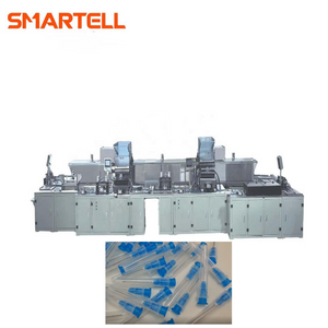 L'industrie médicale utilise une aiguille de seringue hypodermique contrôlée par PLC faisant une machine d'assemblage avec des composants de pompe à engrenages, garantie de 1 an