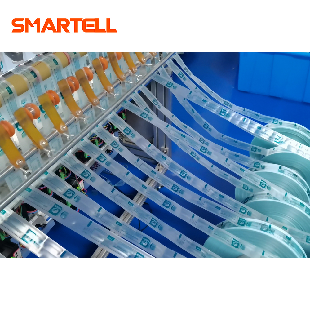 Machine d'emballage automatique de poly-sacs, découpe à froid et thermoscellage Double face, SMT-4001