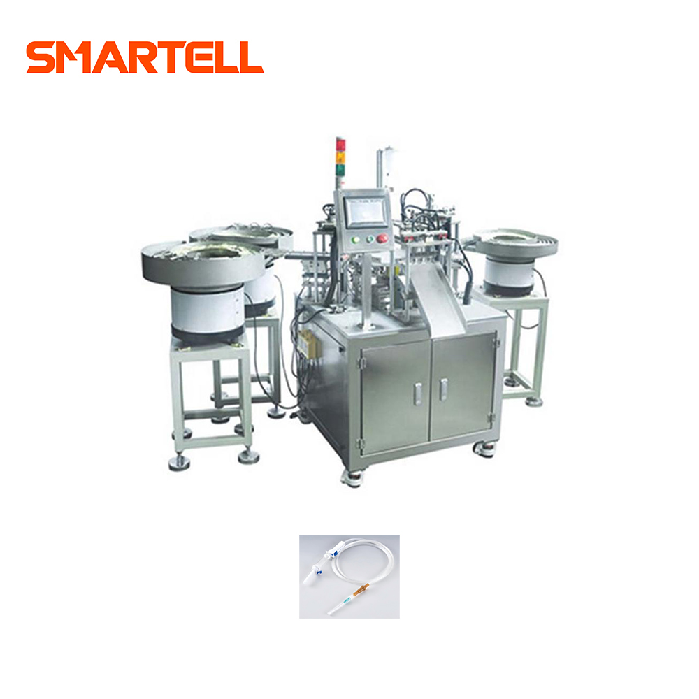 Machine d'assemblage de connecteur de tube en latex, ensemble en plastique pour perfusion IV