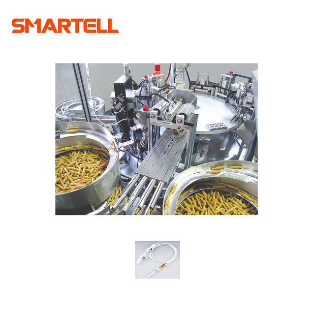 Machine d'assemblage de connecteurs en latex entièrement automatique pour ensemble de perfusion