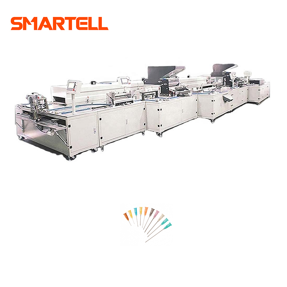 L'industrie médicale utilise une aiguille de seringue hypodermique contrôlée par PLC faisant une machine d'assemblage avec des composants de pompe à engrenages, garantie de 1 an