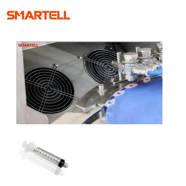 Machine de tampographie de baril de seringue SMT-2001 | Seringue de 1 à 60 ml, débit d'air de 0,3 | SMARTELL