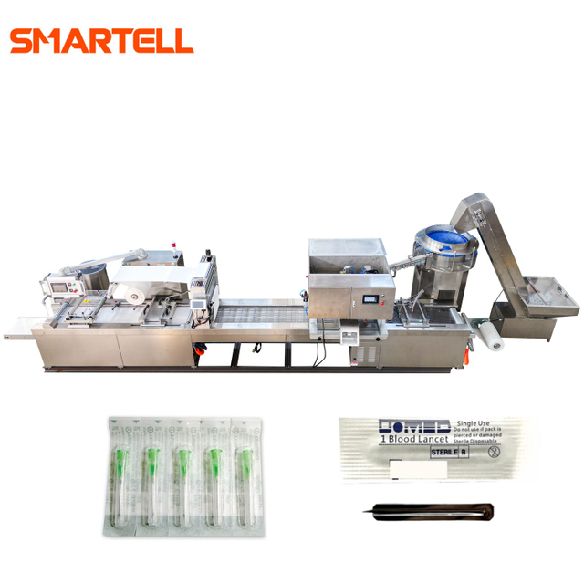 Machine d'emballage de ruban SMARTELL machine d'emballage de sac PE pour seringue jetable seringue de sécurité à désactivation automatique