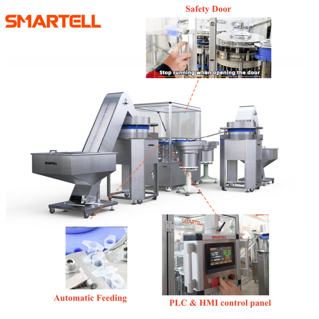 Machine d'assemblage de seringues clé en main avec servocommande PLC