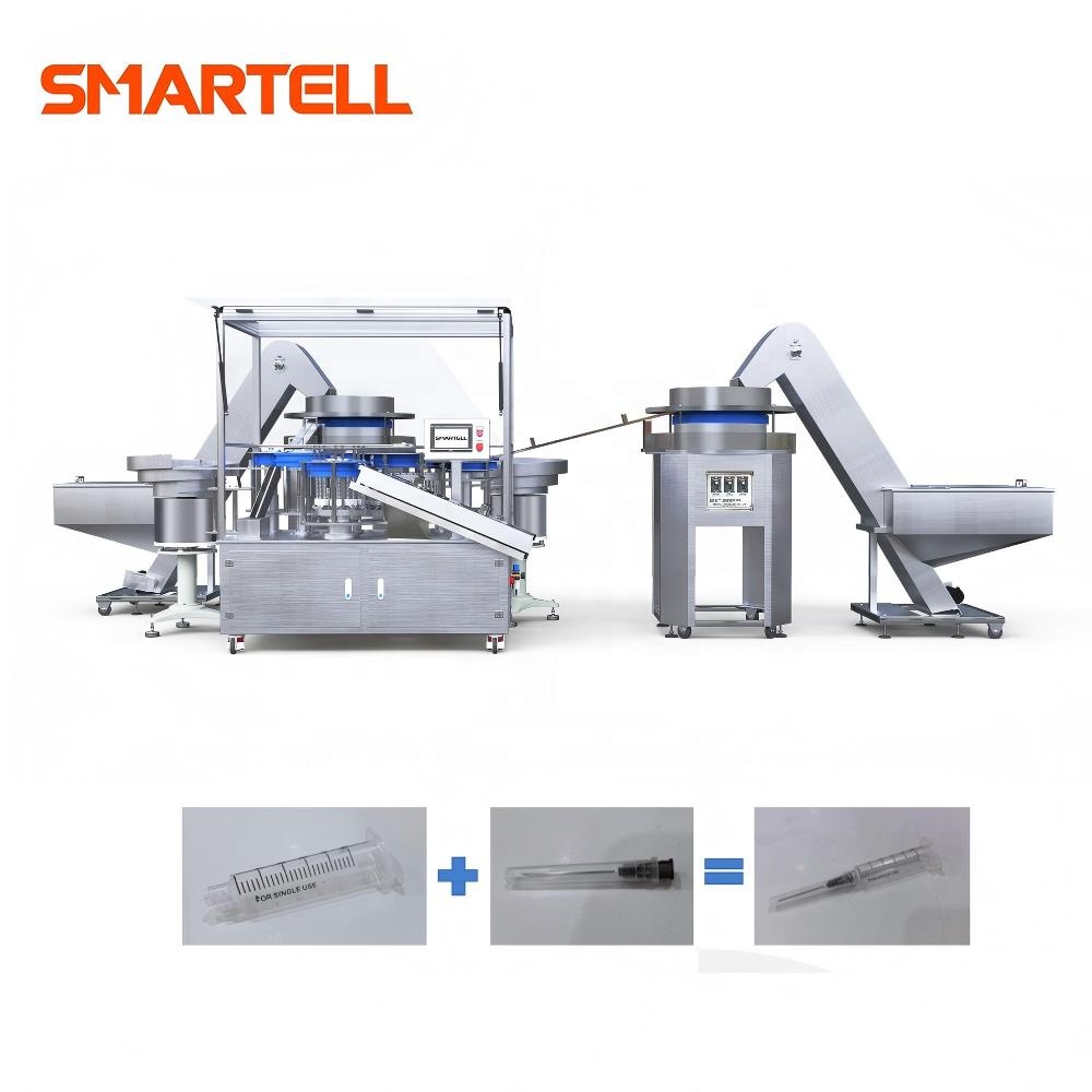 Machine d'assemblage de seringues jetables automatiques à haute fréquence en Chine