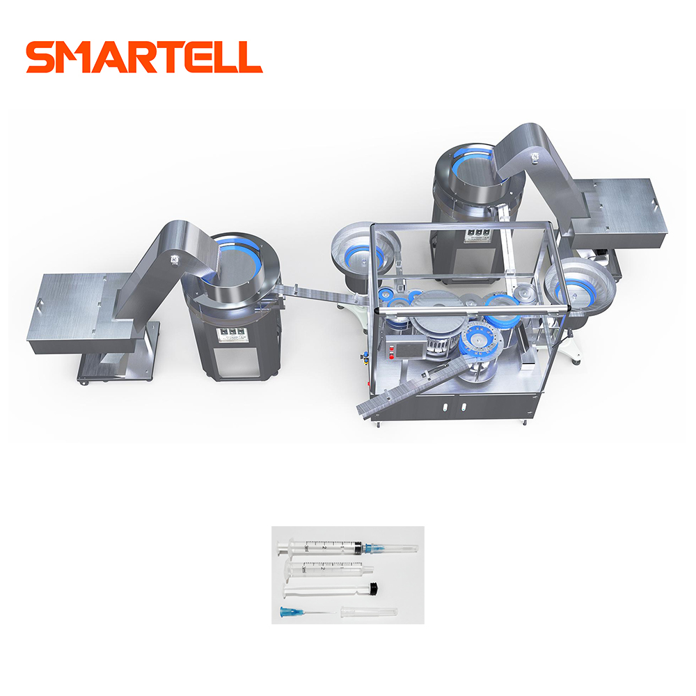 Dispositif de processus de fabrication de seringues jetables