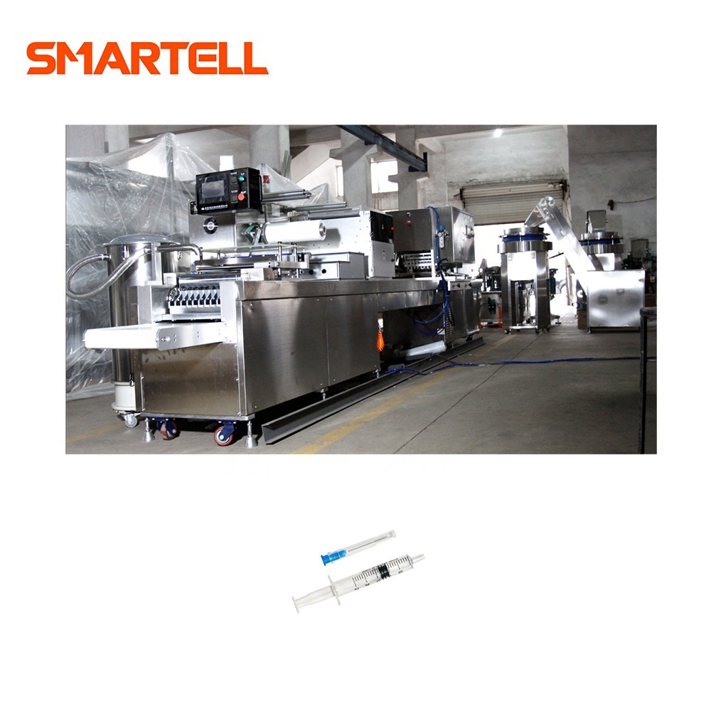 Machine d'emballage d'assemblage d'impression de seringue médicale SMARTELL