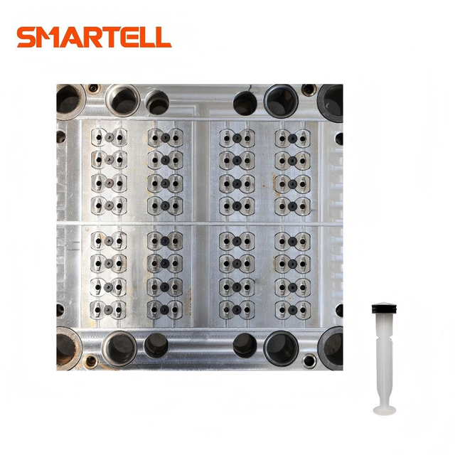 Moule médical à 48 cavités pour baril de seringue Luer Slip de 1 ml, coureur froid
