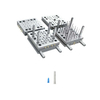 Machine de moulage par injection plastique 1280KN, pour ligne de production de joints de piston de baril de seringue jetable