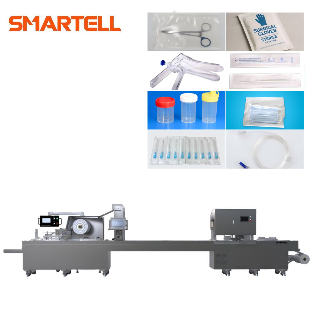 Machine d'emballage automatique de seringues sous blister souple pour chaîne de production d'usine de fabrication de produits médicaux