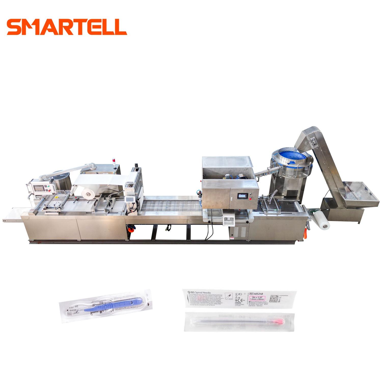 Machine d'emballage sous blister souple entièrement automatique pour seringue vétérinaire jetable