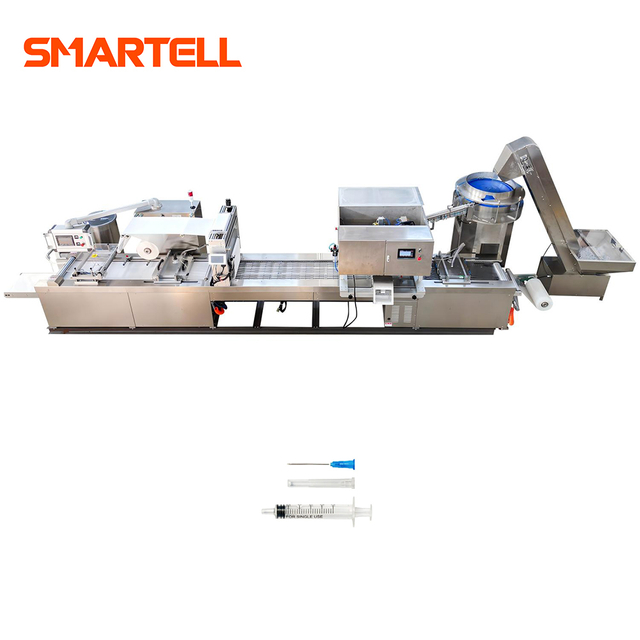 Machine de scellage et de remplissage de blister souple, seringue médicale SMT-4420, équipement d'emballage certifié