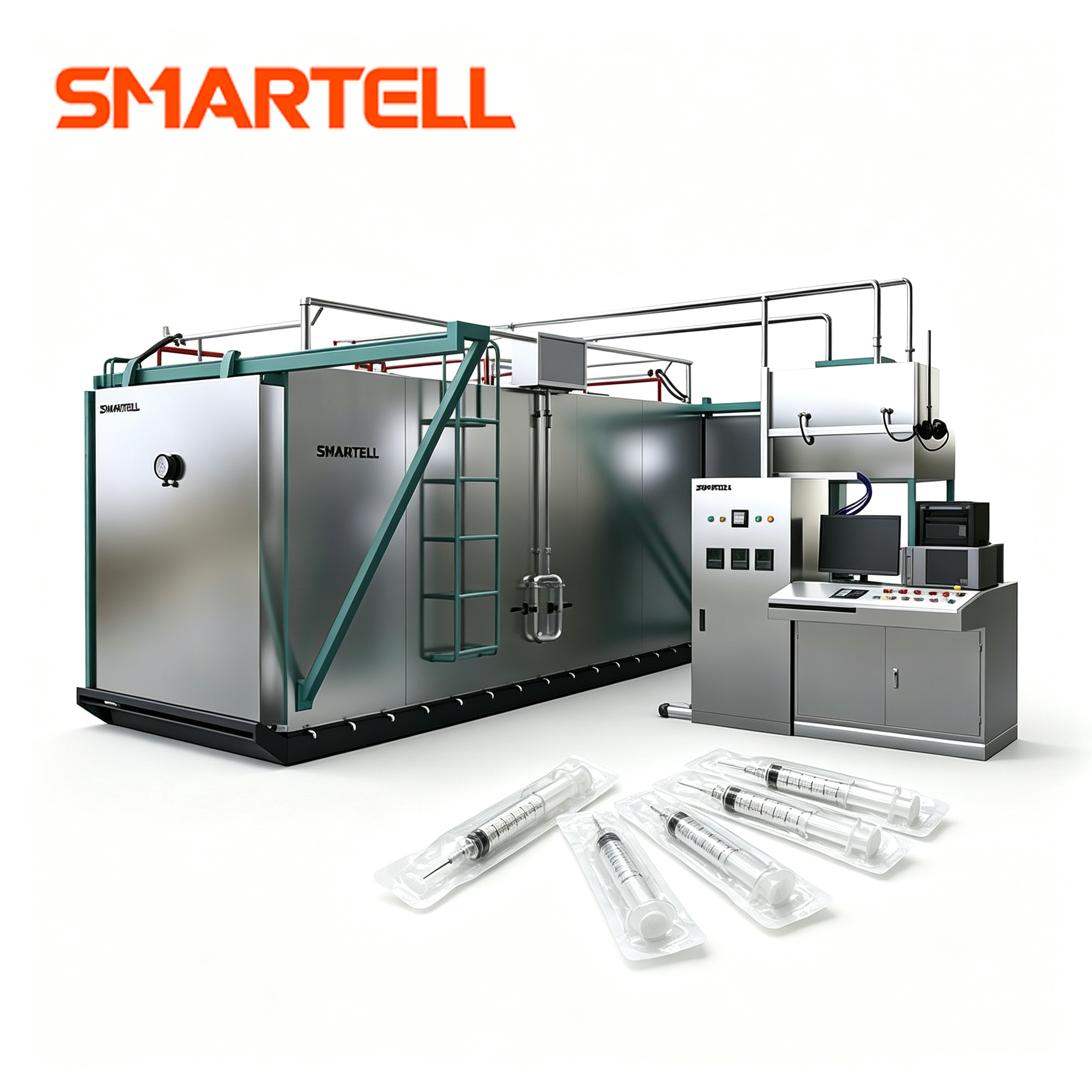 Configuration personnalisée SMT-5020 EO pour ligne de production de seringues, Machine de stérilisation à l'oxyde d'éthylène