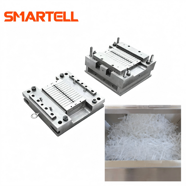 Moule médical à 16 cavités pour baril de seringue Luer Slip de 1 ml