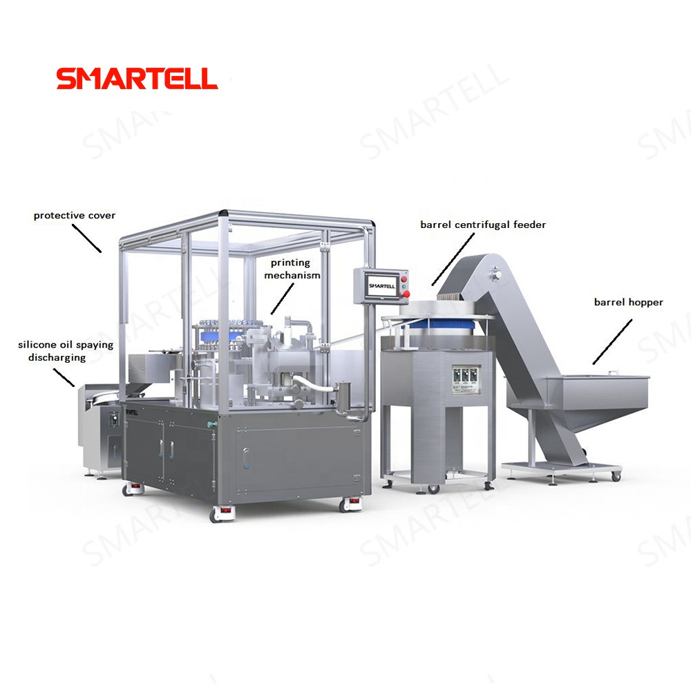Machine de tampographie automatique SMARTELL pour baril de seringue de vaccin