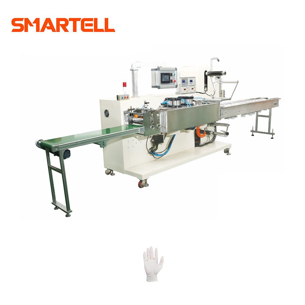 Machine de conditionnement de sac extérieur de gant de scellage thermique de film de petit pain de gants médicaux automatiques industriels