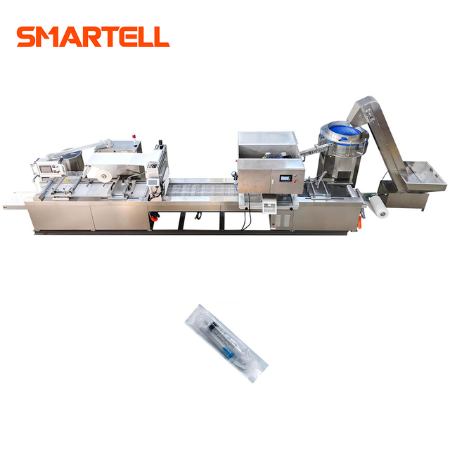 Machine d'emballage sous blister souple automatique SMT-4420, pour seringues, équipement d'emballage médical à grande vitesse
