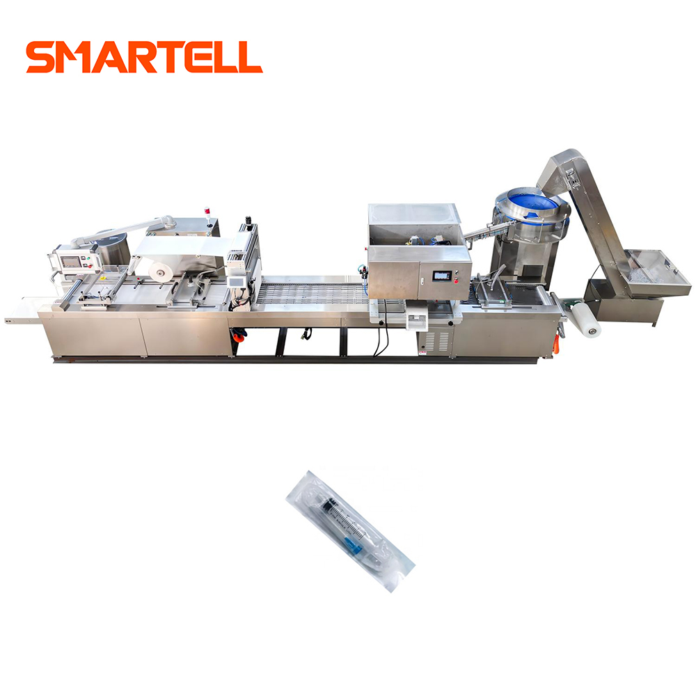 Machine d'emballage sous blister souple automatique SMT-4420, pour seringues, équipement d'emballage médical à grande vitesse