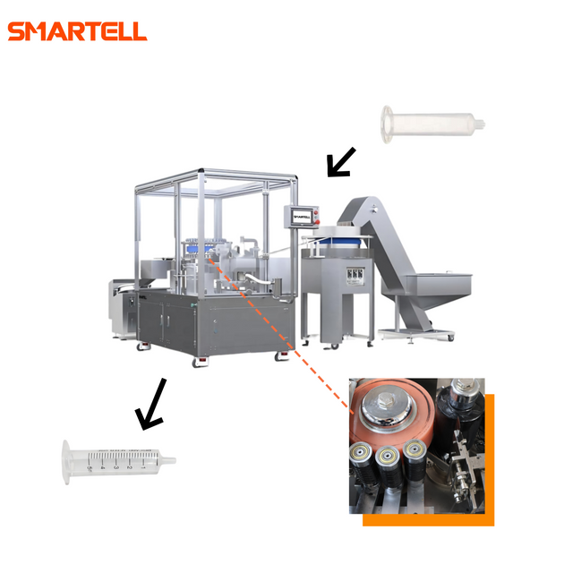 Machine de tampographie entièrement automatique de baril de seringue médicale de 5 ml