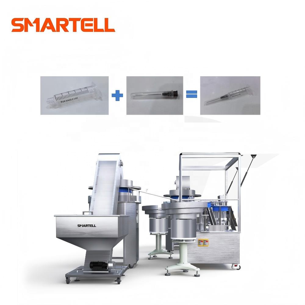 Machine d'assemblage de seringues jetables automatiques à haute fréquence en Chine